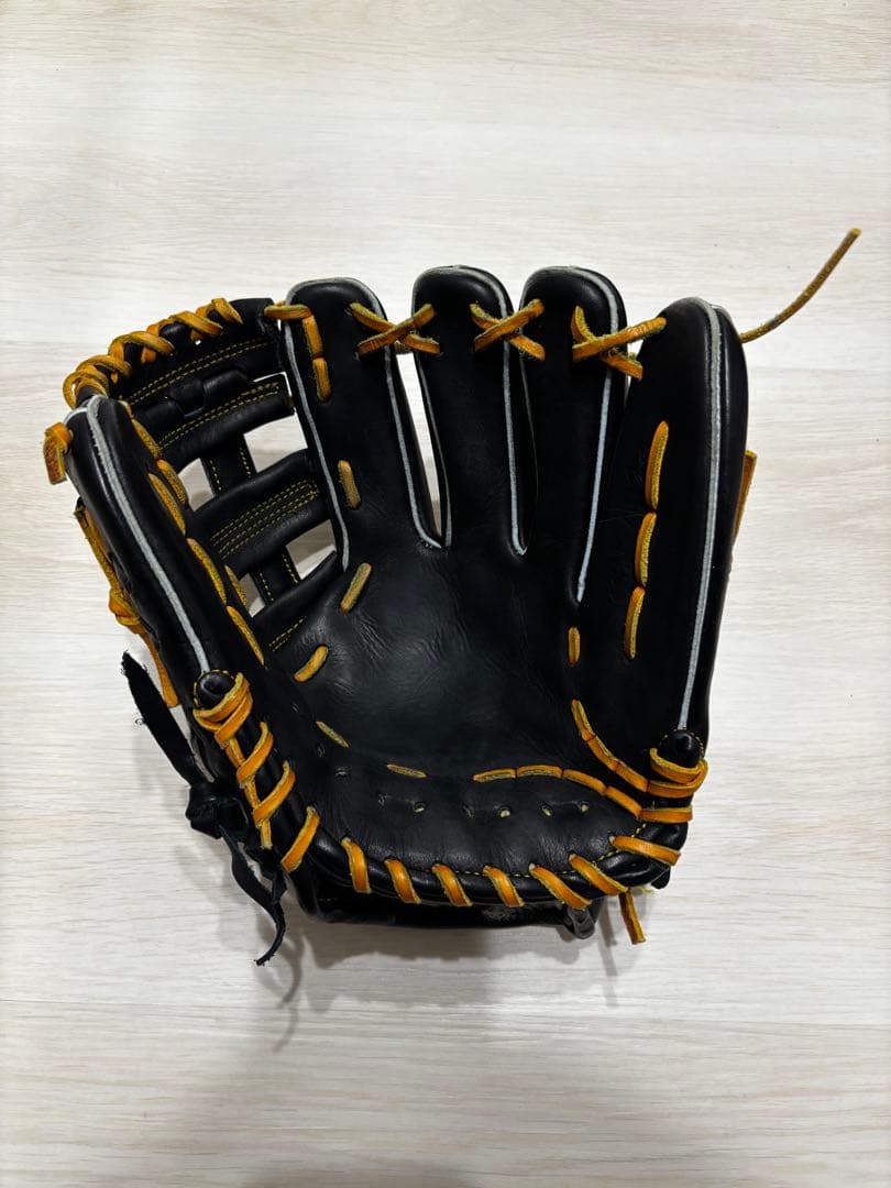 KUBOTA SLUGGER 野球　グローブ　軟式　黒　右投げ用